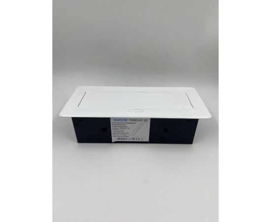 Выдвижная розетка Inrior выдвижной встраиваемый блок розеток, на 3 euro розетки, без проводки, белый TORO-01-10 – изображение 5