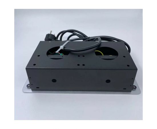 Выдвижной встраиваемый блок розеток Inrior выдвижная розетка, на 2 EURO розетки и 2 USB-A+C, серый, TORO-33-80 – изображение 5