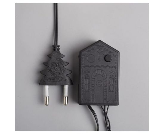 Нить Luazon DCR 5 м, с насадками Шарики Красные, IP20, Н.Т. LED-30-220V, 8 режимов, красный 3590711 – изображение 5