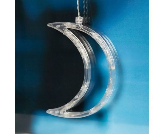 Бахрома Luazon DECOR Месяц, IP20, Ш2.7 м, В0.9 м, Н.С. LED-138-220V, 8 режимов, теплый белый 4356981 – изображение 5