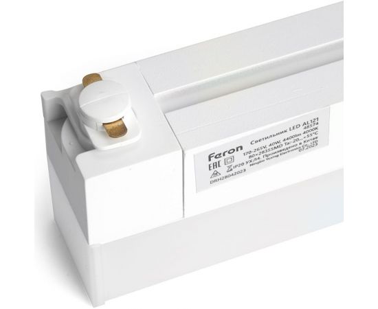 Трековый cветодиодный линейный светильник FERON al121 RetailRay однофазный, на шинопровод, 40w, 4000k, 160 градусов, белый, 48574 – изображение 6