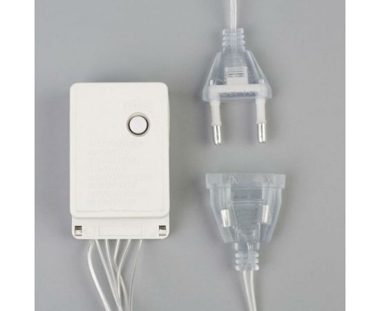 Занавес Luazon DECOR Перья, 3х1.4м, Н.С. LED-80-220V, 8 режимов, белый 6929895 – изображение 6