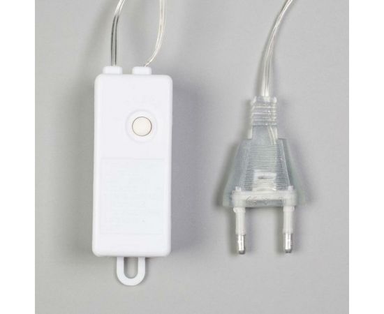 Нить Luazon ROSA 3 м, с насадками Лампочки звездочки 8 см, IP20, Н.С. LED-80-12V, 8 режимов, теплый белый 6929859 – изображение 6