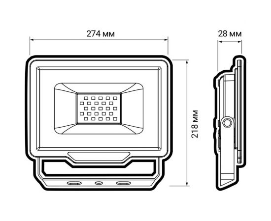Прожектор Jazzway pfl- c3 100w 4000k (compact) ip65 5045705 – изображение 6