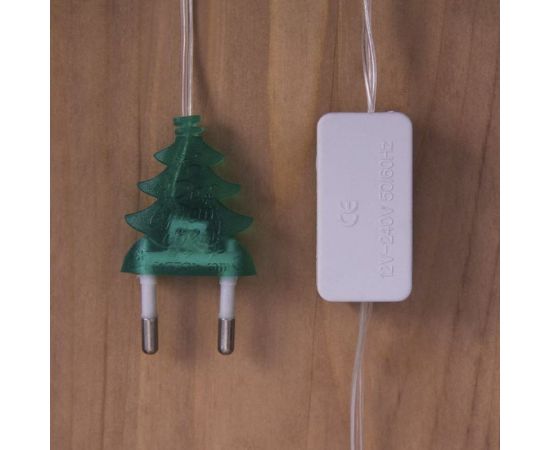 Гирлянда-нить Luazon DCR, 5 м, с насадками Сосулька тающая, IP20, Н.С. LED-20-220V, мигание, МУЛЬТИ 185512 – изображение 6