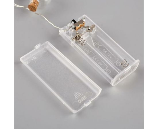 Нить Luazon DCR 1.6 м, с насадками Елочные шары 2 см, IP20, Н.С. LED-15, АА*2, теплый белый 5864408 – изображение 6