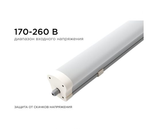 Светодиодный линейный светильник APEYRON, белый, поликарбонат, 32Вт, IP65, 3500Лм, УХЛ1 14-28 – изображение 6