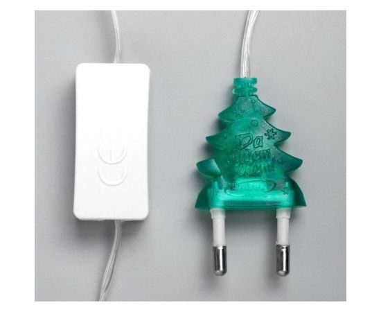 Нить Luazon DCR 5 м, с насадками Ежики Белые, IP20, Н.С. LED-30-220V, 8 режимов, белый 3590692 – изображение 6