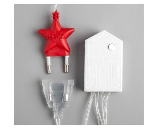 Бахрома Luazon ECO IP20, Ш3 м, В0.5 м, Н.С. LED-80-220V, 8 режимов, белый 3556845 – изображение 6