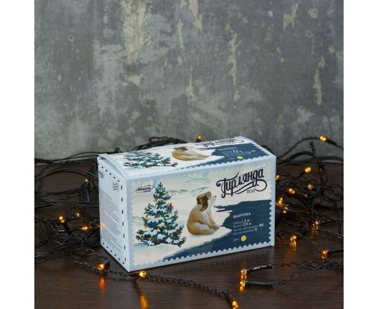 Бахрома Luazon ECO IP20, Ш3 м, В0.5 м, Н.Т. LED-80-220V, 8 режимов, желтый 3556857 – изображение 7