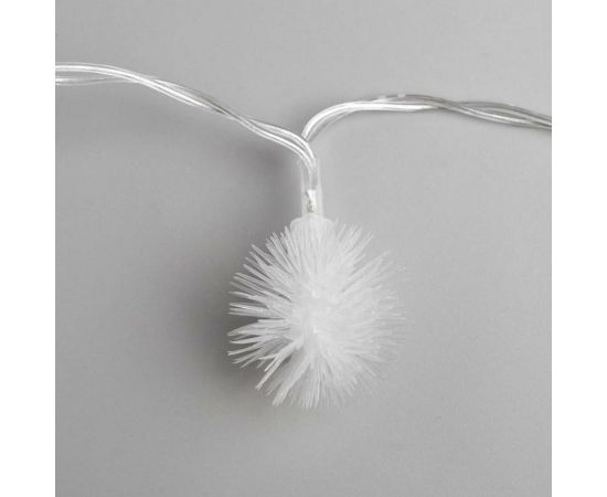 Нить Luazon DCR 5 м, с насадками Ежики Белые, IP20, Н.С. LED-30-220V, 8 режимов, белый 3590692 – изображение 7