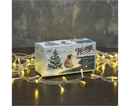 Бахрома Luazon ECO Арка, IP20, Ш1 м, В1 м, Н.С. LED-126-220V, 8 режимов, теплый белый 3556827 – изображение 8