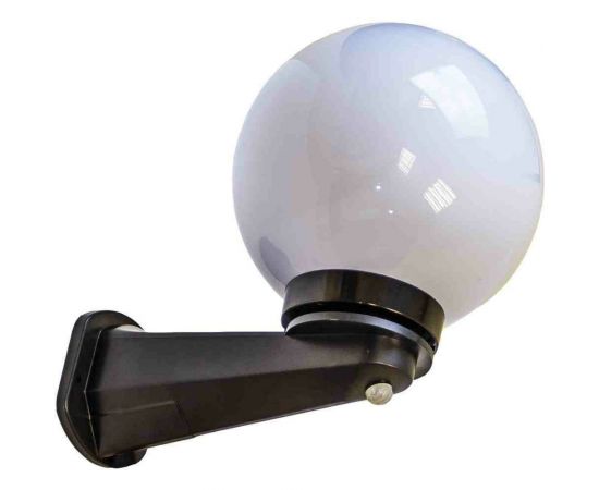 Уличный светильник-шар с датчиком движения Apeyron 250мм, настенный крепеж, молочный НБУ21-60-251 – изображение 10