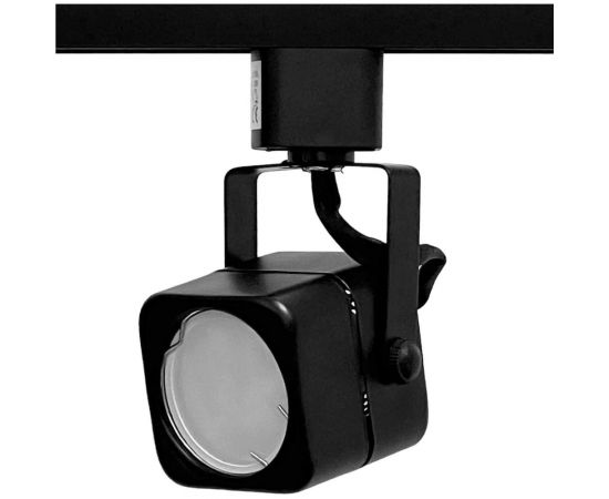 Трековый однофазный светильник truEnergy под лампу GU10, 60x150мм, металл, IP20, квадрат, черный 21105 