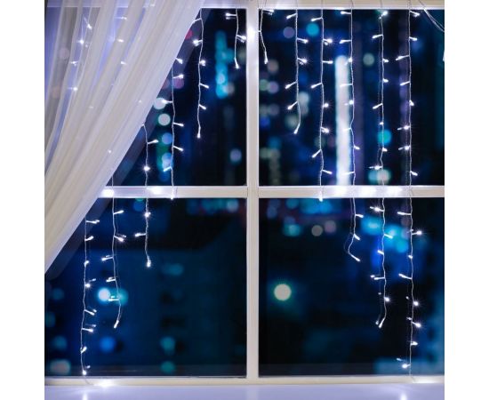 Бахрома Luazon ECO Арка, IP20, Ш1 м, В1 м, Н.С. LED-126-220V, 8 режимов, белый 1080430 