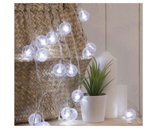 Нить Luazon DCR 5 м, с насадками Футбольный мяч, IP20, Н.С. LED-30-220V, 8 режимов, белый 2433913 