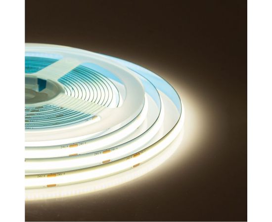 Светодиодная лента MAKSILED cob 24В, 480д/м, 10Вт/м, ip20, 950Лм/м, 4000k, нейтральный белый, 5м ML-R480-COB-NW-S 