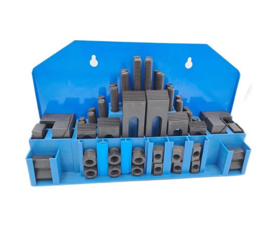 Набор станочного крепежа и прижимов из 58 предметов, Т-образный паз 12 мм, М10 TORNERI 045703 