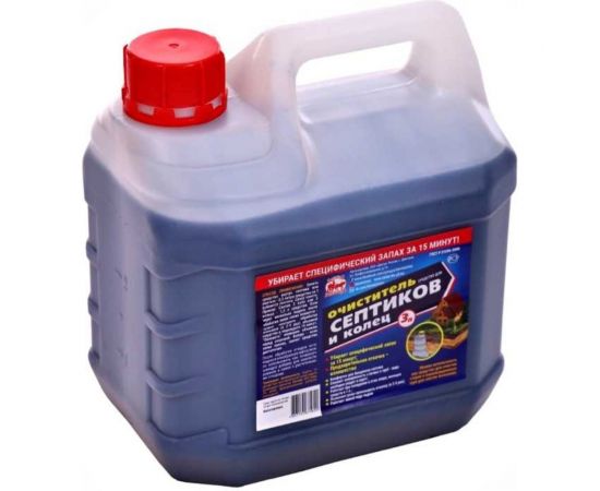 Средство для септиков и колец 3 л, биоактиватор для бактерий, выгребных ям, дачных туалетов Артель Золотарь 2010103 