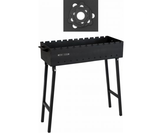 Складной мангал 5 мм, 750 + подказанник Unikit UN-МСК22 