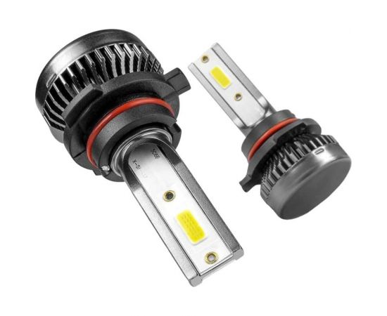 Светодиодные лампы LED для авто LEDZILLA S1 HB4 9006 25Вт 12В лампочки для автомобилей в фары ДХО птф лед, комплект 2шт S1-9006 