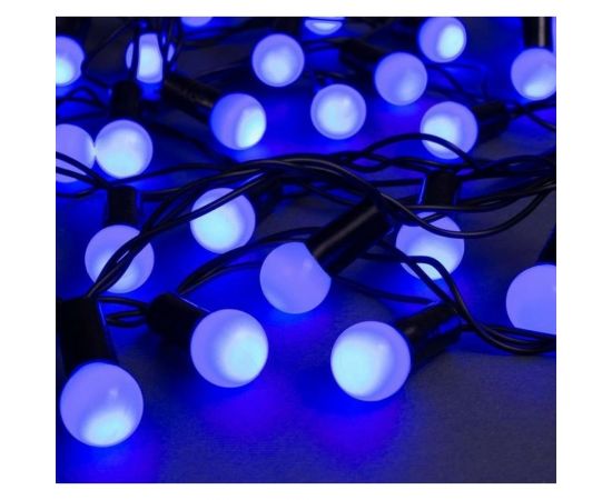 Гирлянда-нить Luazon DCR, IP44, шарики d 1.5 см, 10 м, Н.Т. LED-100-220V, 8 режимов, синий 671563 