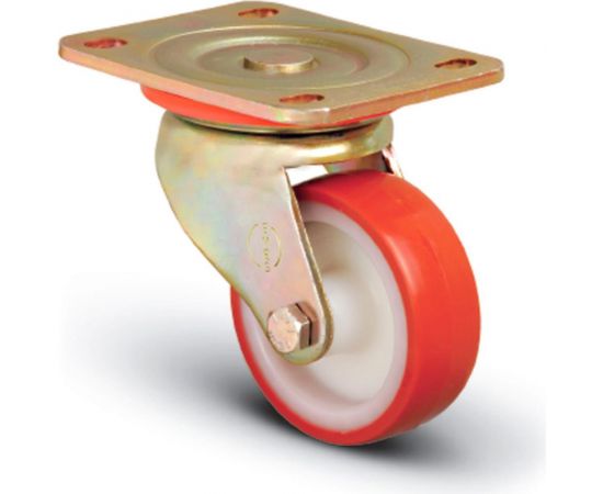 Колесо сверхмощное полиуретановое поворотное 125 мм MFK-TORG ED01-ZBP-125 