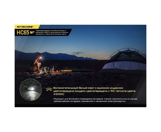 Налобный фонарь Nitecore HC65V2 Luminus SST-40-W 21514 – изображение 12