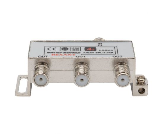 Антенный делитель REXANT f-типа на 3 tv + f-разъемы, 5-1000 мгц 06-0046-C – изображение 2