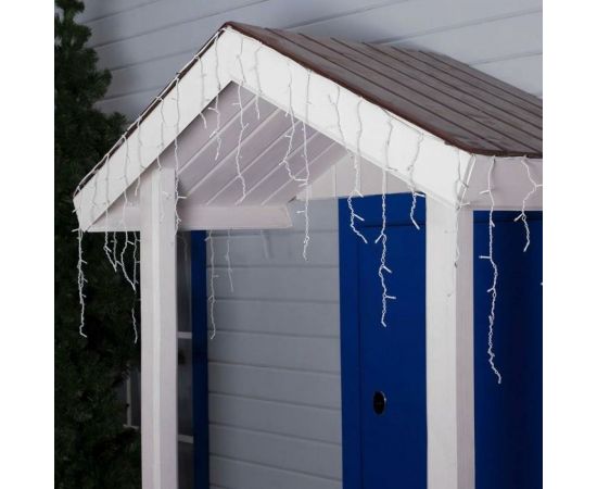 Бахрома Luazon ECO IP44, Ш4м, В0.6м, Н.Б. LED-180-220V, 8 режимов, белый 2361677 – изображение 2