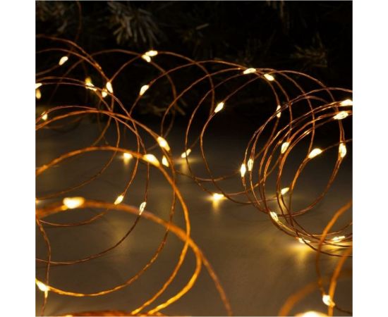 Гирлянда-нить Luazon ROSA, IP20, 20 м, Н.М. LED-200-12V, БП в комплекте, фиксинг, теплый белый 5198373 – изображение 2