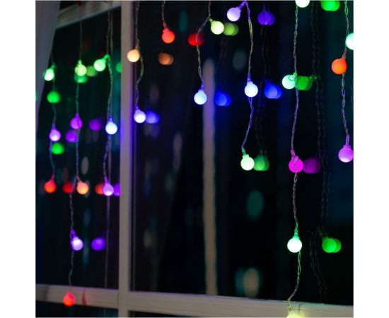 Бахрома Luazon DECOR Шарики, IP20, Ш1.8 м, В0.5 м, Н.С. LED-48-220V, моргает, МУЛЬТИ RGRB 3556860 – изображение 2