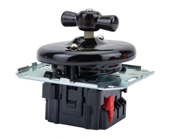 2-клавишный выключатель Retrika ретро, керамика, серия Colony, черный CG01-08 – изображение 2