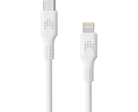 Зарядный кабель ROCKET Flex USB-C,Lightning 1 м, оплетка TPE RDC510WH01FL-CL – изображение 2