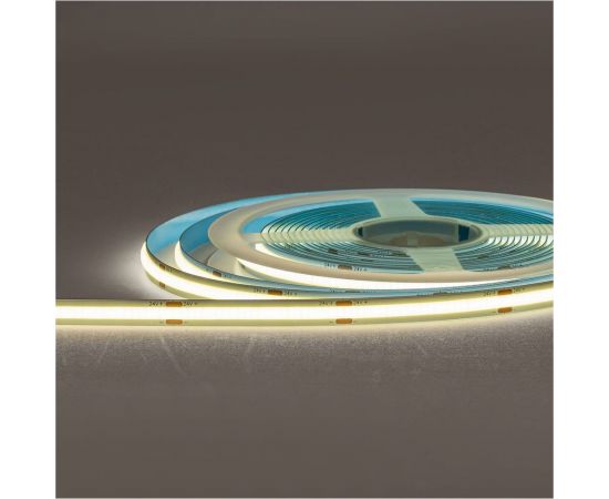 Светодиодная лента MAKSILED cob 24В, 480д/м, 10Вт/м, ip20, 950Лм/м, 4000k, нейтральный белый, 5м ML-R480-COB-NW-S – изображение 2