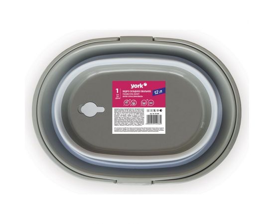 Складное овальное ведро YORK 12 л 071200 – изображение 2