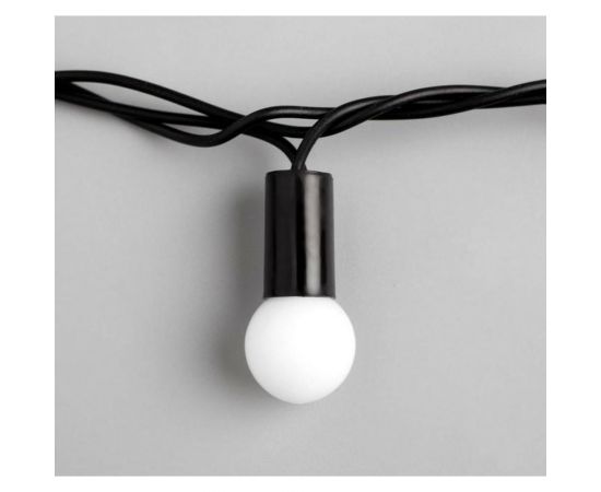 Гирлянда-нить Luazon DCR, IP44, шарики d 1.5 см, 10 м, Н.Т. LED-100-220V, 8 режимов, белый 671565 – изображение 3