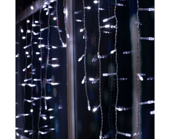 Бахрома Luazon ECO Арка, IP20, Ш1 м, В1 м, Н.С. LED-126-220V, 8 режимов, белый 1080430 – изображение 3