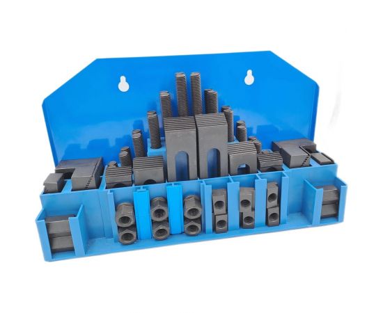 Набор станочного крепежа и прижимов из 58 предметов, Т-образный паз 12 мм, М10 TORNERI 045703 – изображение 3