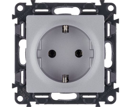 Механизм розетки Legrand Valena Life 16 А 250В 2К+З с лицевой панелью Leg 753621 – изображение 3