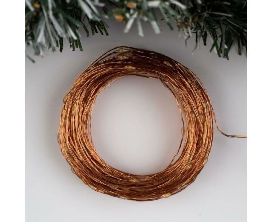 Гирлянда-нить Luazon ROSA, IP20, 20 м, Н.М. LED-200-12V, БП в комплекте, фиксинг, теплый белый 5198373 – изображение 3