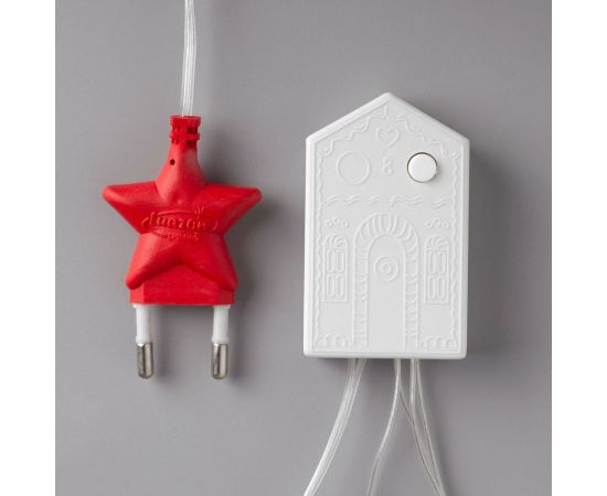 Бахрома Luazon ECO Арка, IP20, Ш1 м, В1 м, Н.С. LED-126-220V, 8 режимов, белый 1080430 – изображение 4