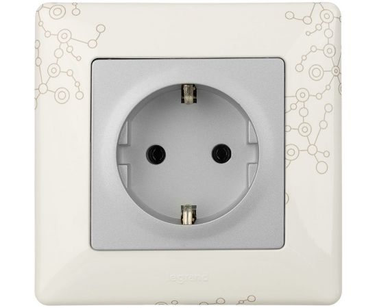 Механизм розетки Legrand Valena Life 16 А 250В 2К+З с лицевой панелью Leg 753621 – изображение 4