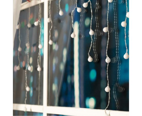 Бахрома Luazon DECOR Шарики, IP20, Ш1.8 м, В0.5 м, Н.С. LED-48-220V, моргает, МУЛЬТИ RGRB 3556860 – изображение 4