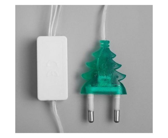 Гирлянда-нить Luazon DCR, 2 м, елка матовая 14х11 см, IP20, Н.С., LED-30-220V, мультиколор 3612451 – изображение 5