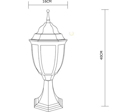Уличный светильник Arte Lamp PEGASUS A3151FN-1BN – изображение 5
