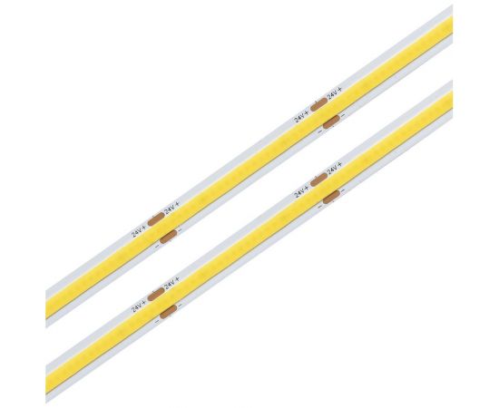 Светодиодная лента MAKSILED cob 24В, 480д/м, 10Вт/м, ip20, 950Лм/м, 4000k, нейтральный белый, 5м ML-R480-COB-NW-S – изображение 6