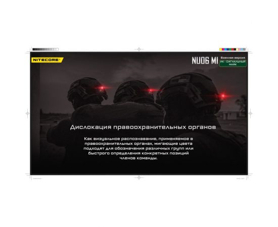Налобный фонарь Nitecore NU06MI Инфракрасный маяк 21918 – изображение 8