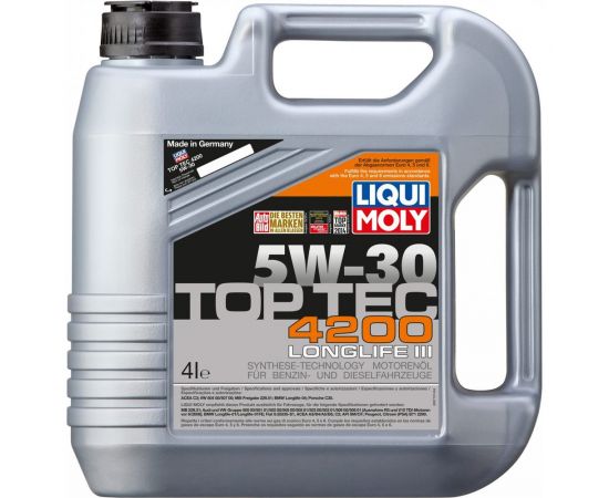 НС-синтетическое моторное масло LIQUI MOLY Top Tec 4200 5W-30 4л 3715 