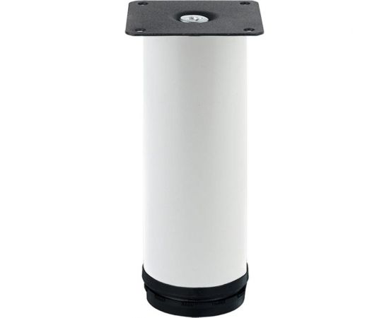 Ножка Tech-Krep металл, круглая, регулируемая, D50x150 мм, белая - накл. 152128 